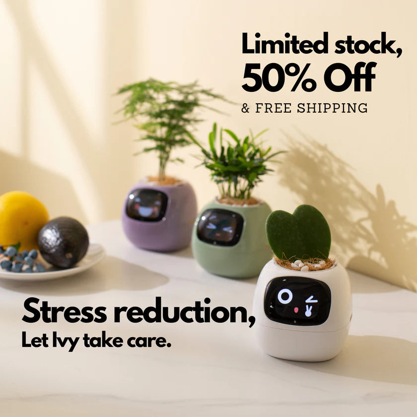 Ivy Smart Plant Pot – Self-Watering, App-Controlled Indoor Planter