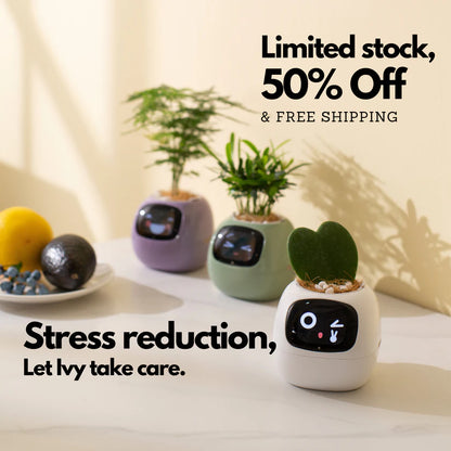 Ivy Smart Plant Pot – Self-Watering, App-Controlled Indoor Planter